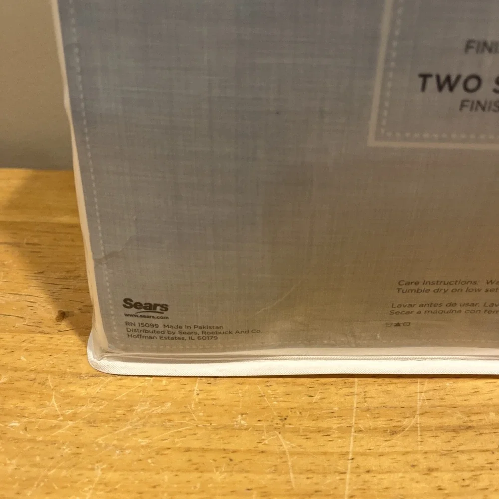 Cannon‎ Full Sheet Set White 100% Cotten Sateen 240 Thread Count NOS Sears